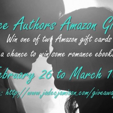 Would you like a chance at an Amazon gift card–or a free book?